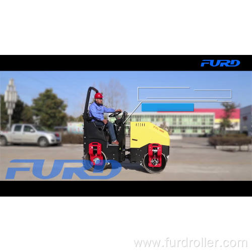 Full Hydraulic 1.5 Ton Double Drum Vibration Roller